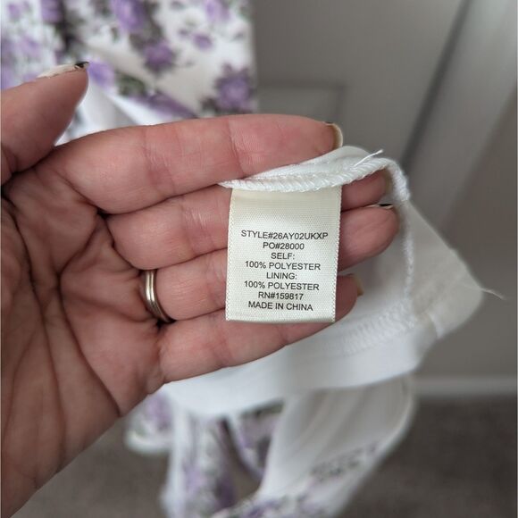 Altar’d State Lavender Lily Maxi Dress | Women’s Medium | Tie Straps | Ruffle - Picture 7 of 8